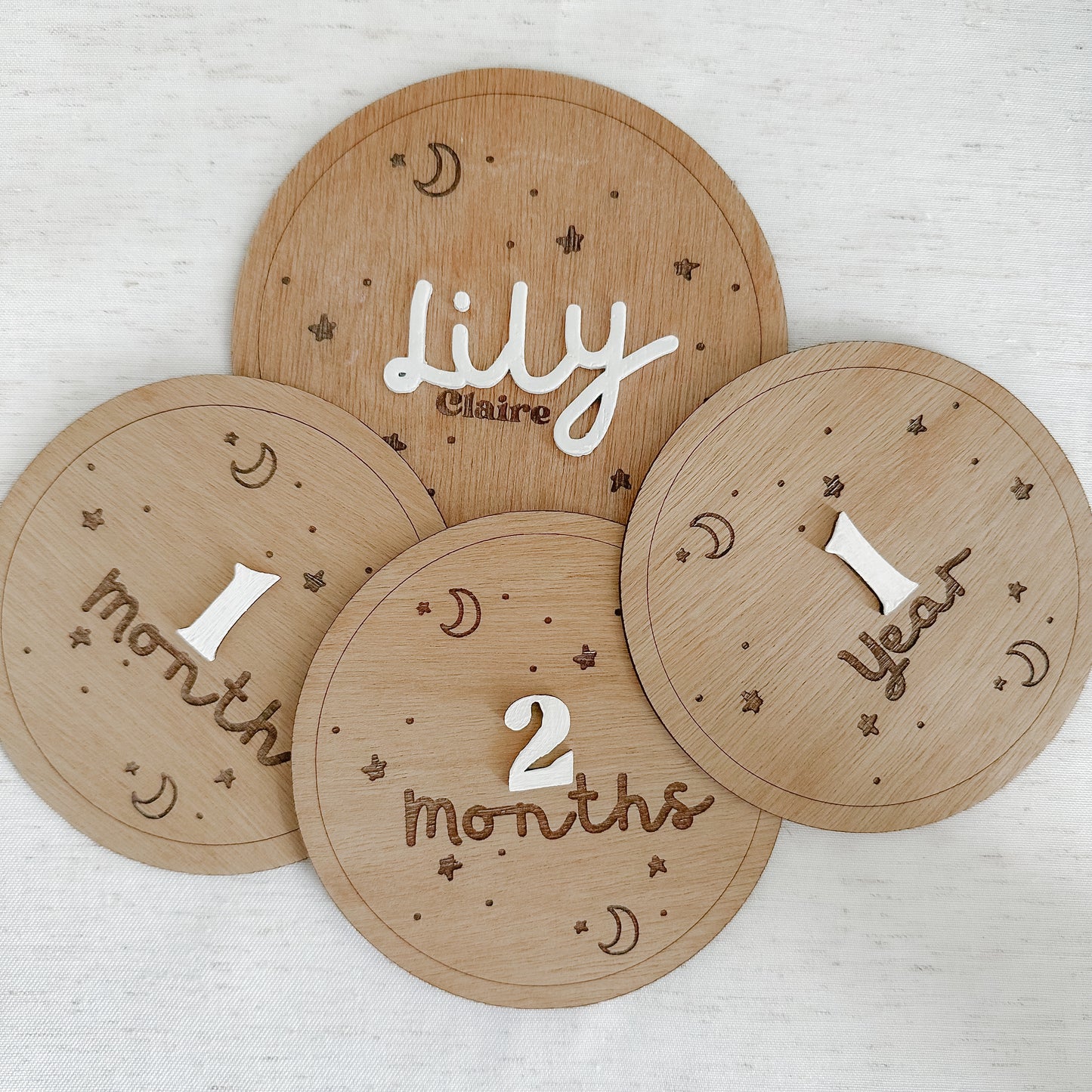 Personalized Baby Milestones |Moon & Stars✨